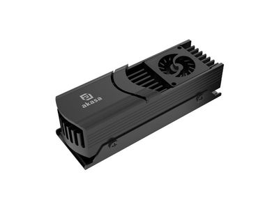 Akasa Gecko Pro LX aktiv SSD-kjøler M.2 NVMe PCIe 5.0 A-M2HS04-BK