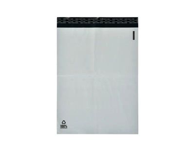 Fraktposer 340 x 420 mm hvite, PE, 100 % resirkulert plast - (100 stk.)