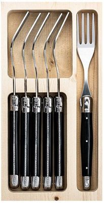 LAGUIOLE Forks Laguiole Black SET 6 SdV