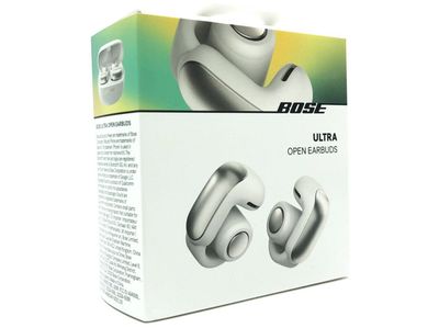 Bose Ultra Open - True wireless-hörlurar med mikrofon - öppet öra - Bluetooth - white smoke