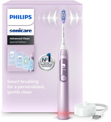 Philips HX3792 Sonicare sähköhammasharja Advanced Clean - pinkki metallinhohtoinen