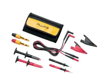 Fluke TP220-1 Sikkerhedstestspidssæt Stikforbindelse 4 mm CAT II 1000 V Sort, Rød 1 stk