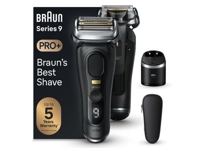 Braun Series 9 Pro+ 9560cc, Sort, Batteri, Lithium-Ion (Li-Ion), Innebygd batteri, 60 min, Boks