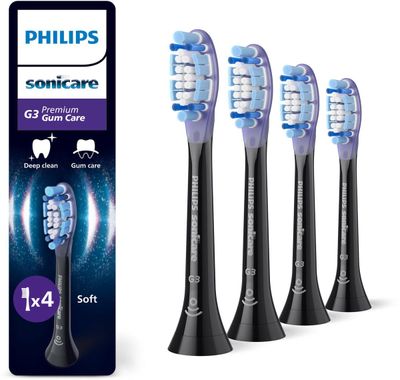 Philips Sonicare G3 Premium Gum Care -hammasharjan päät - musta - 4 kpl