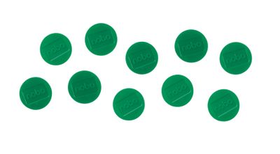 Nobo Whiteboard magneter 32 mm, pakke med 10 stk., Whiteboard-magnet, Grønn, 32 mm, 160 mm, 18 mm, 160 g