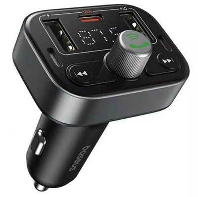 Baseus SUP0003754, Digitalt, FM, 87,5 - 108 MHz, LED, Bluetooth, Cigartenner/lighter