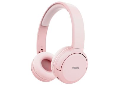 Streetz BT210-PNK Bluetooth-hodetelefoner, sammenleggbare, rosa