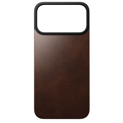 Nomad Magn. Leather Back MagSafe iPhone 17 Pro Max Rustic Brown