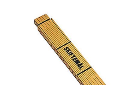 Hultafors meterstok med skiftemål, glasfiber, 2 m