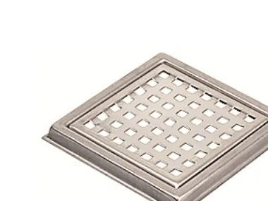 Ramme og rist til miniafløb-til gamle 181/381-Ramme: 106x106 mm