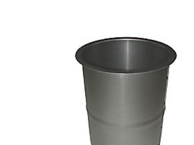 180 mm Metalbestos Sorte røgrør murbøsning, lige 100 mm