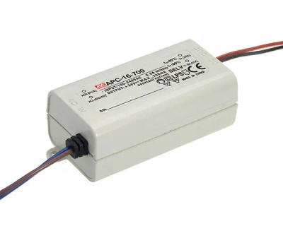 MEAN WELL APC-16-700, Vit, 90 - 264 V, 47 - 63 hz, 40 mm, 29 mm, 77 mm
