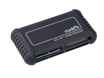 NATEC BEETLE, MMC, MS Micro (M2), MS PRO, MS PRO Duo, Memory Stick (MS), MicroSD (TransFlash), MiniSD, RS-MMC,..., Sort, 480 Mbit/s, CE, USB 2.0, 0...