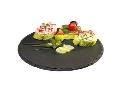 Serveringsplade Ø22 cm Naturskifer,stk