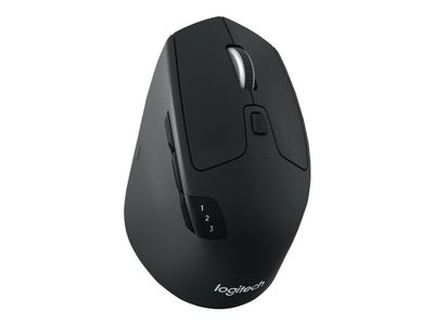 Logitech M720 Triathlon - Mus - høyrehendt - optisk - 7 knapper - trådløs - Bluetooth, 2.4 GHz - USB trådløs mottaker