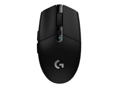 Logitech G305 - Mus - optisk - 6 knapper - trådløs - LIGHTSPEED - trådløs mottaker (USB) - svart