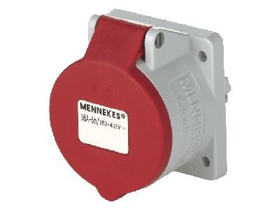 MENNEKES 3385, Rak, 400 V, Röd, Vit, IP44, 1 styck
