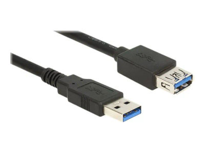 Delock Extension cable USB 3.0 - USB-forlengelseskabel - USB-type A (hann) til USB-type A (hunn) - USB 3.0 - 5 m - svart