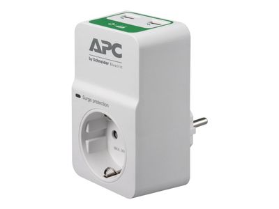 APC Essential Surgearrest PM1WU2 - Överspänningsskydd - AC 230 V - utgångskontakter: 1 - Tyskland - vit