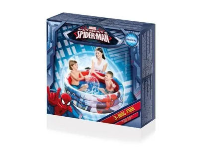 Bestway 98018, Oppblåsbart basseng, 200 l, Rund, 2 år, Spider-Man, Vinyl