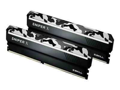 G.Skill SNIPER X Series - Urban Camo - DDR4 - sats - 32 GB: 2 x 16 GB - DIMM 288-pin - 3200 MHz / PC4-25600 - CL16 - 1.35 V - ej buffrad - icke ECC...
