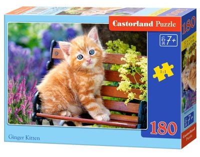 Castorland Ginger Kitten 180 pcs, 180 stykker, Fauna, 7 år