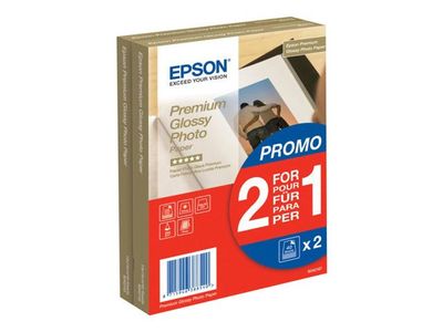 Epson Premium Glossy Photo Paper BOGOF - Blank - 100 x 150 mm - 255 g/m² - 40 ark fotopapir (en pakke 2) - for EcoTank ET-2650, 2750, 2751, 2756, 2...