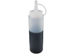 Plastflaske 350 ml Ø5.5x19 cm med Tud/Skruelåg Klar,stk