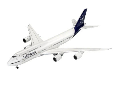 Revell Boeing 747-8 Lufthansa "New Livery", Fly, 13 år, Blå, Hvit, Flymodell, Ikke for barn under 36 måneder, 476 mm