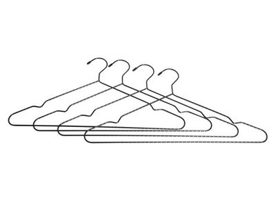 HOME It® snoet bøjle 42 x 21 cm 4-pak sort