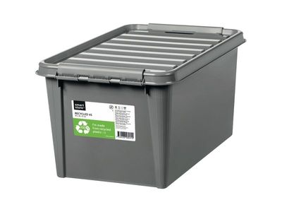 Opbevaringskasse, SmartStore Recycled 45, 59 x 39 x 31 cm, grå, 47 L