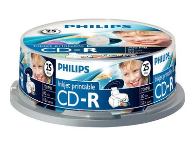 Philips CD-R CR7D5JB25/00, 52x, CD-R, 700 MB