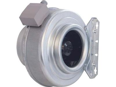 SYSTEMAIR Kanalventilator K160 XL Sileo med beslag, 50-60 Hz, 230 V, 102-137 W. Luftmængde max. 749 m³/h el. 335 m³/h ved 250 Pa og 50 Hz.