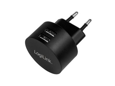 LogiLink PA0218, inomhus, AC, 5 V, Svart