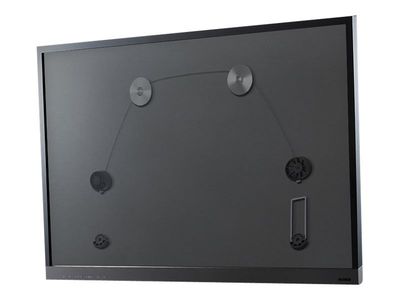 DELTACO ARM-1104 - Brakett - Ultra Slim Fixed - for TV / monitor - plastikk, aluminium, kaldvalset stål, ståltråd - glansgrå - skjermstørrelse: 37"...