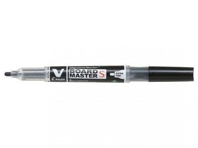 Pilot V-Board Master S, Svart, Fin spets, Svart, Transparent, Plast, Rund, 3,5 mm