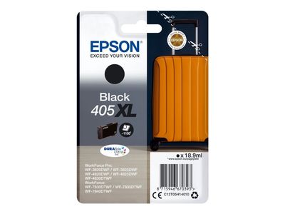 Epson 405XL - 18.9 ml - svart - original - blekkpatron - for WorkForce WF-7310, 7830, 7835, 7840; WorkForce Pro WF-3820, 3825, 4820, 4825, 4830, 7840