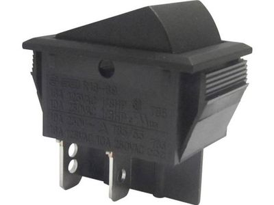 TRU COMPONENTS vipplingkontakt 1587523, TC-R13-69A-01, 250 V AC, 10 A, 2x Av/På, klick, 1 st