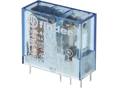 Finder 40.61.9.012.4000 printrelä 12 V/DC 16 A 1 växlande kontakt 1 st