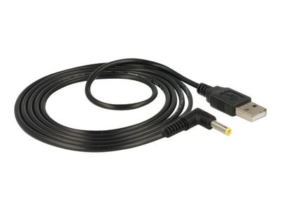 Delock - USB-/strömkabel - USB (hane) till DC-jack 4,0 x 1,7 mm (hane) vinklad - 5 V - 1.5 m