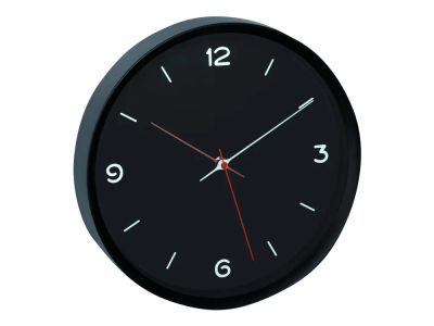 TFA - Klokke - kvarts - veggmonterbar - svart - ramme: svart