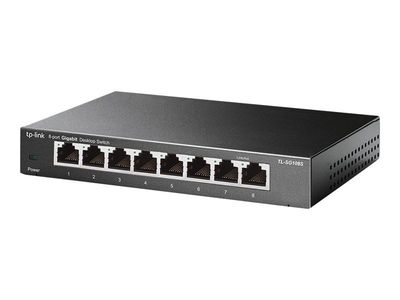 TP-Link TL-SG108S - Switch - 8 x 10/100/1000 - stasjonær