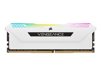 CORSAIR Vengeance RGB PRO SL - DDR4 - sett - 16 GB: 2 x 8 GB - DIMM 288-pin - 3200 MHz / PC4-25600 - CL16 - 1.35 V - ikke-bufret - ikke-ECC - hvit