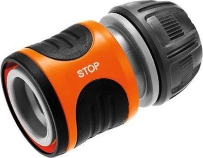 Gardena slangekobling med vannstopp 1/2"