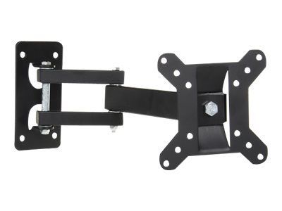libox LB-200 - Brakett - justerbar dobbelarm i full bevegelse - for LCD-TV - stål - svart - skjermstørrelse: 17"-32" - monteringsgrensesnitt: innti...