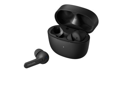 Philips TAT2206BK - True wireless-hodetelefoner med mikrofon - i øret - Bluetooth - lydisolerende - svart