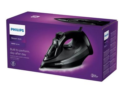 Philips 5000 series DST5040 - Dampstrykejern - såleplate: SteamGlide Plus - 2600 W