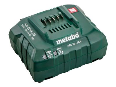 Metabo ASC 30-36 V - Batteriladdare - 3 A - Europa - för Metabo BS 14.4, BS 18 LTX-3, HS 18, SB 18 LTX-3, WPB 36-18; PowerMaxx BS 12