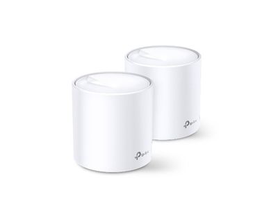 TP-Link Deco X20 (2-pk), Hvid, Intern, Mesh-system, Strøm, FCC: