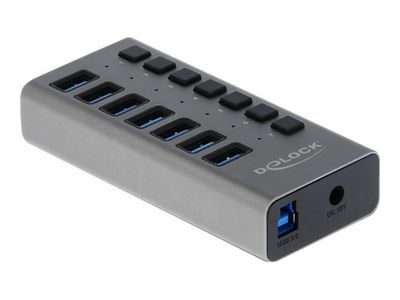 Delock - Hub - 7 x SuperSpeed USB 3.0 - stasjonær